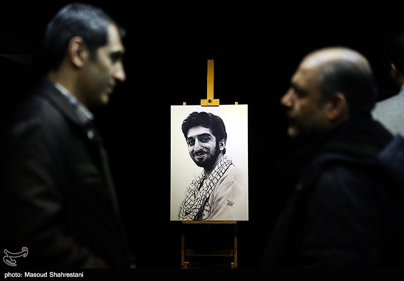 رونمایی از نقاشی شهید محسن حججی