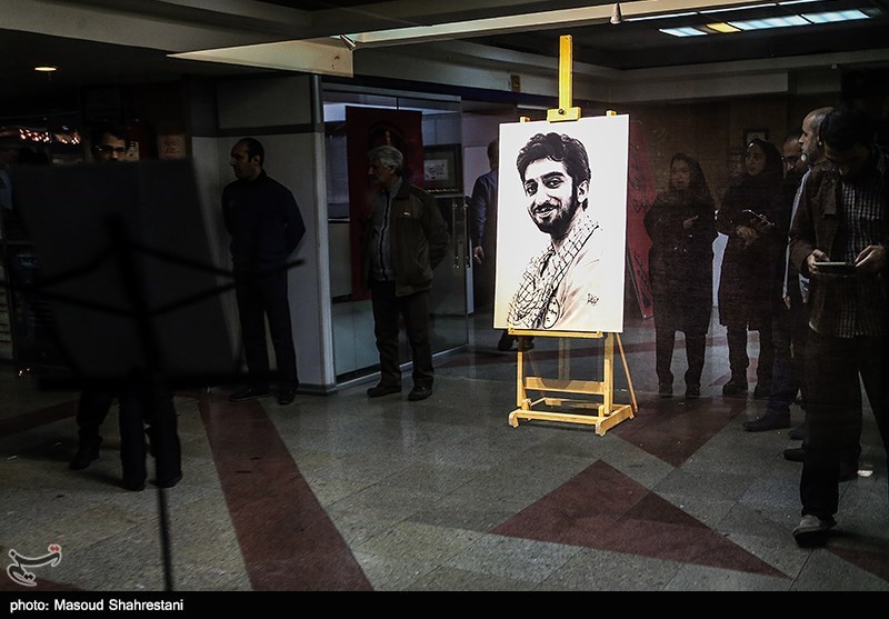 رونمایی از نقاشی شهید محسن حججی