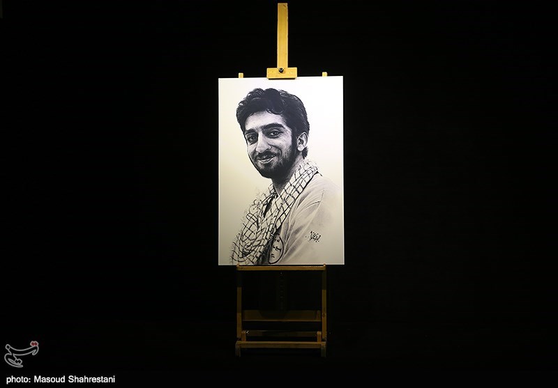 رونمایی از نقاشی شهید محسن حججی