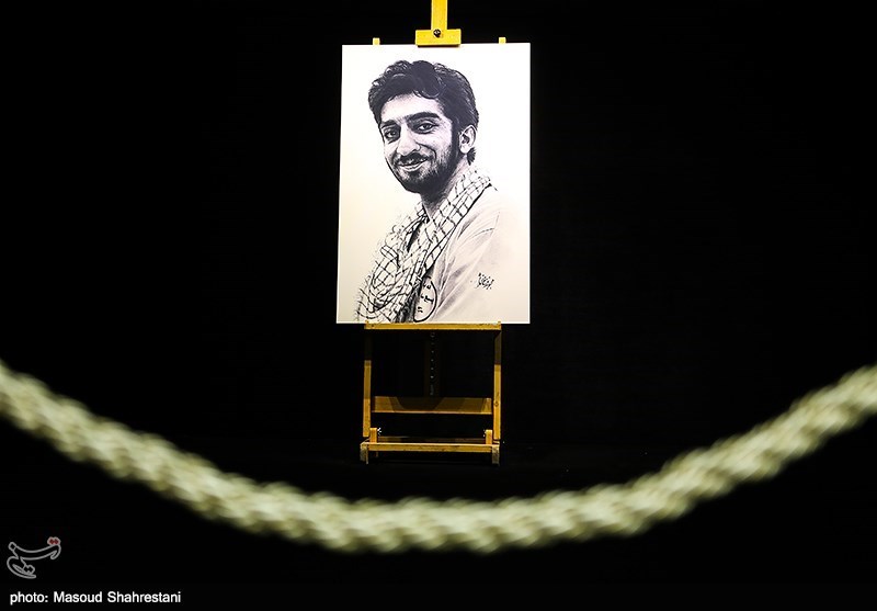 رونمایی از نقاشی شهید محسن حججی