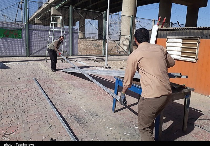 ساخت کانکس برای زلزله‌زدگان کرمانشاه در اهواز 