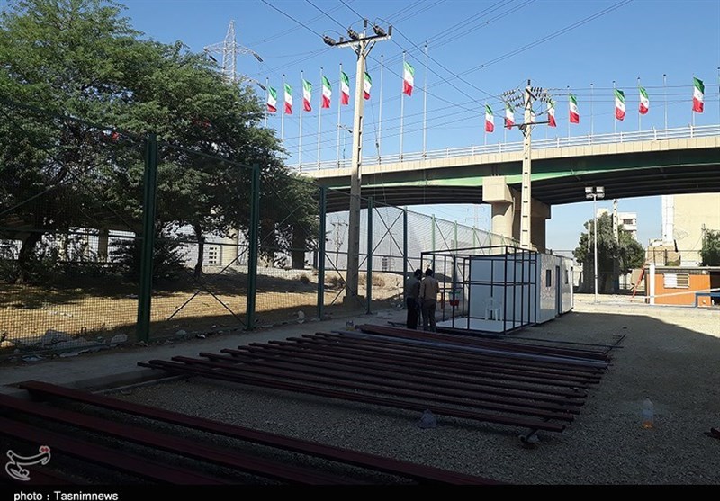 ساخت کانکس برای زلزله‌زدگان کرمانشاه در اهواز 