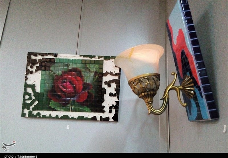 نمایشگاه معرق کاشی در رشت