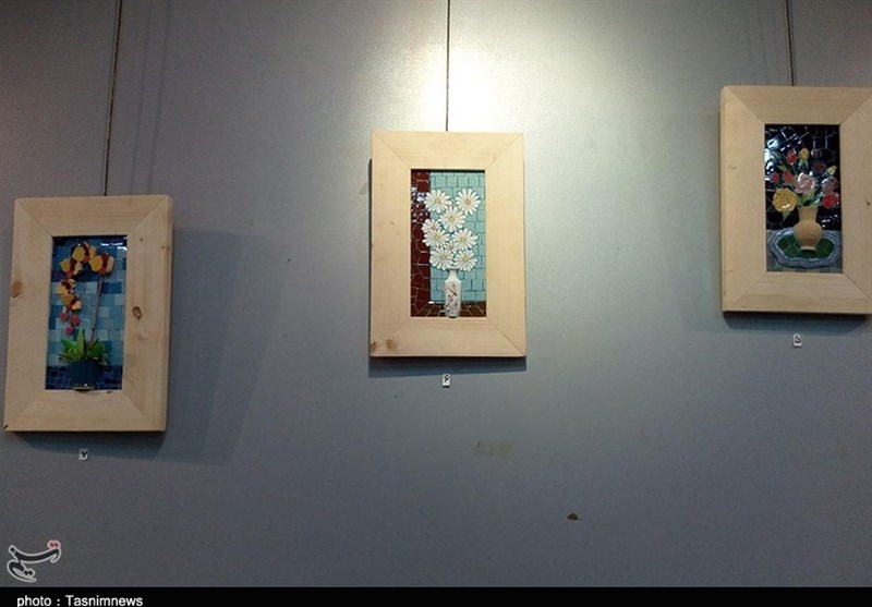 نمایشگاه معرق کاشی در رشت