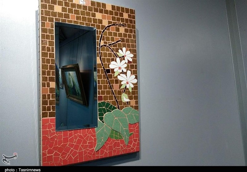 نمایشگاه معرق کاشی در رشت