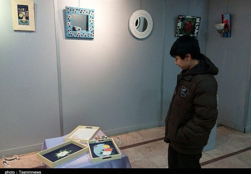 نمایشگاه معرق کاشی در رشت