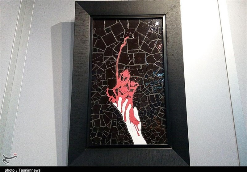 نمایشگاه معرق کاشی در رشت