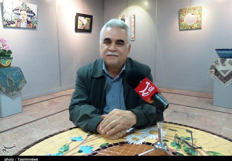 نمایشگاه معرق کاشی در رشت