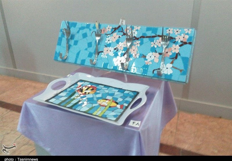 نمایشگاه معرق کاشی در رشت