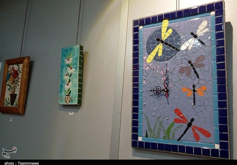 نمایشگاه معرق کاشی در رشت