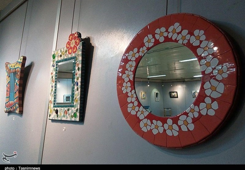 نمایشگاه معرق کاشی در رشت