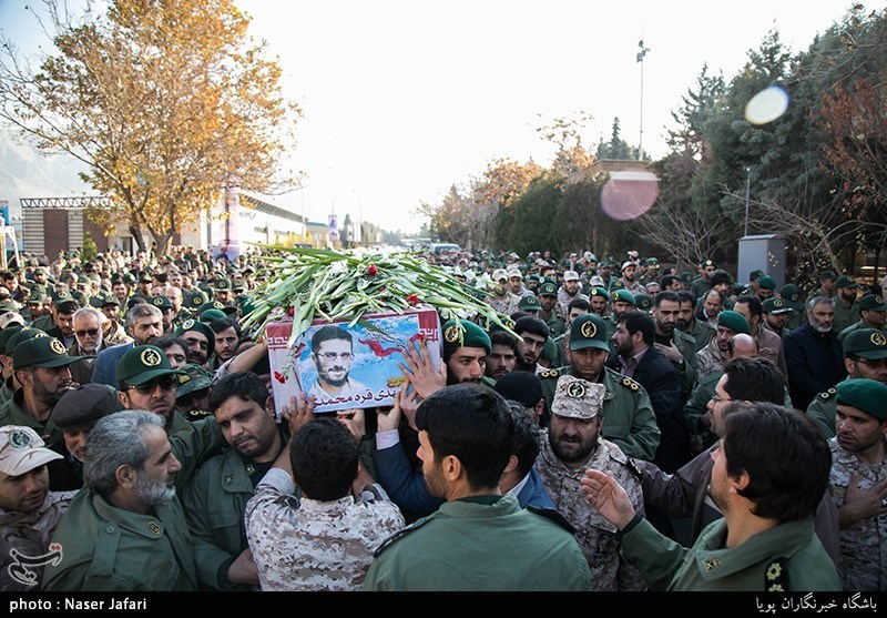 پیکر شهید مدافع حرم مهدی قره محمدی