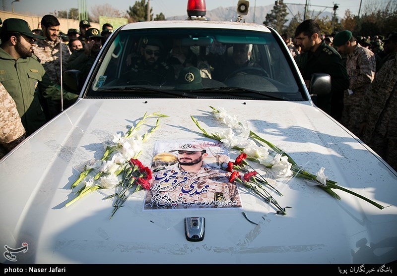 پیکر شهید مدافع حرم مهدی قره محمدی