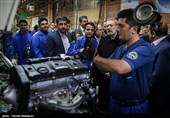 بازدید علی لاریجانی رئیس مجلس شورای اسلامی از خط تولید محصولات شرکت ایران خودرو