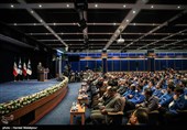 سخنرانی علی لاریجانی رئیس مجلس شورای اسلامی در مراسم آغاز تولید دنا پلاس توربو و پژو 207 i صندوقدار اتوماتیک محصولات جدید شرکت ایران خودرو