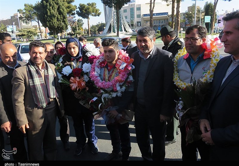 استقبال مدال آوران پاراآسیایی در دامغان