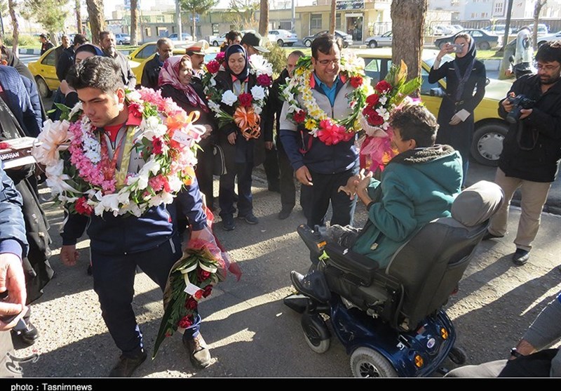 استقبال مدال آوران پاراآسیایی در دامغان