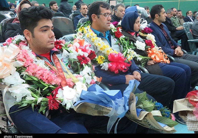 استقبال مدال آوران پاراآسیایی در دامغان