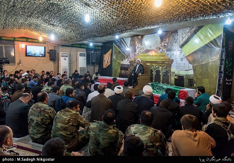 گرامیداشت 55 شهید تازه تفحص شده در معراج الشهدای اهواز