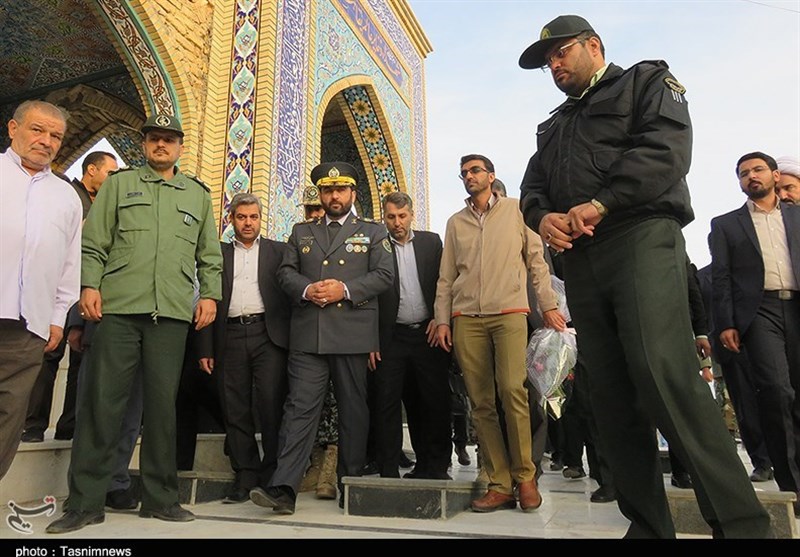 ادای احترام امیر فرزاد اسماعیلی به 630 شهید والامقام دامغان