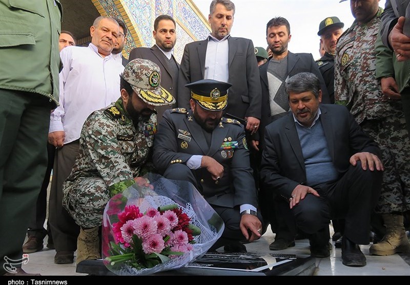 ادای احترام امیر فرزاد اسماعیلی به 630 شهید والامقام دامغان