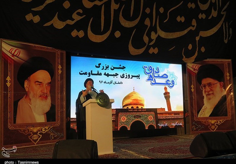 جشن پیروزی بزرگ جبهه مقاومت در دامغان