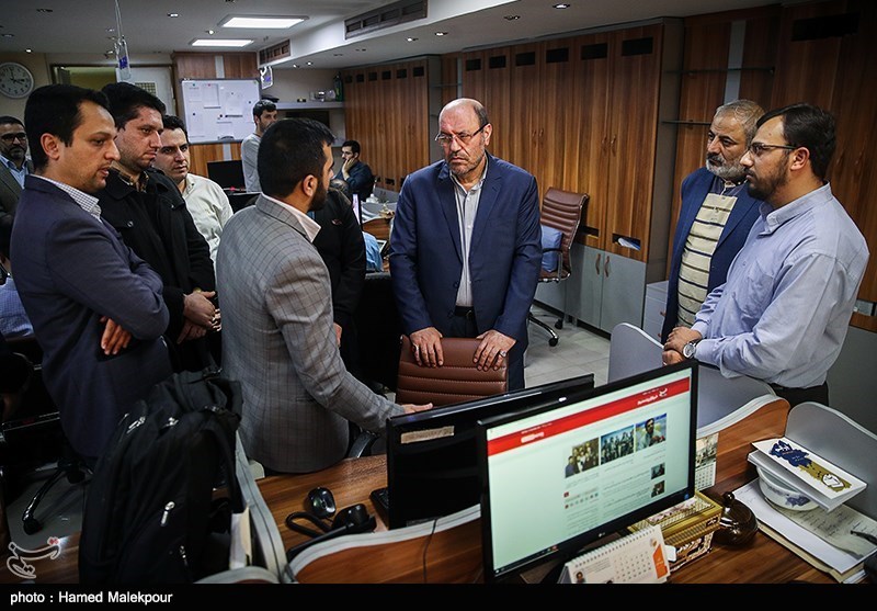 حضور سردار حسین دهقان در خبرگزاری تسنیم