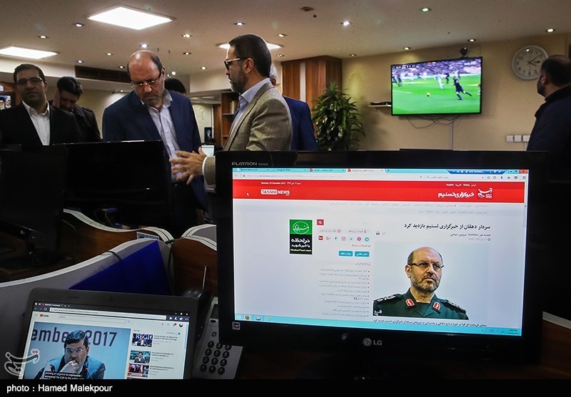 حضور سردار حسین دهقان در خبرگزاری تسنیم