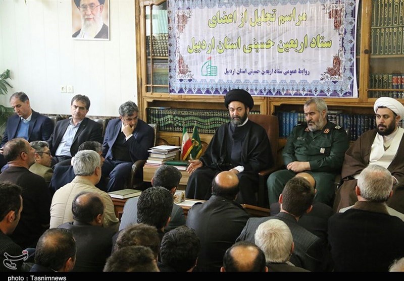 دیدار اعضای ستاد بزرگداشت اربعین با امام جمعه اردبیل