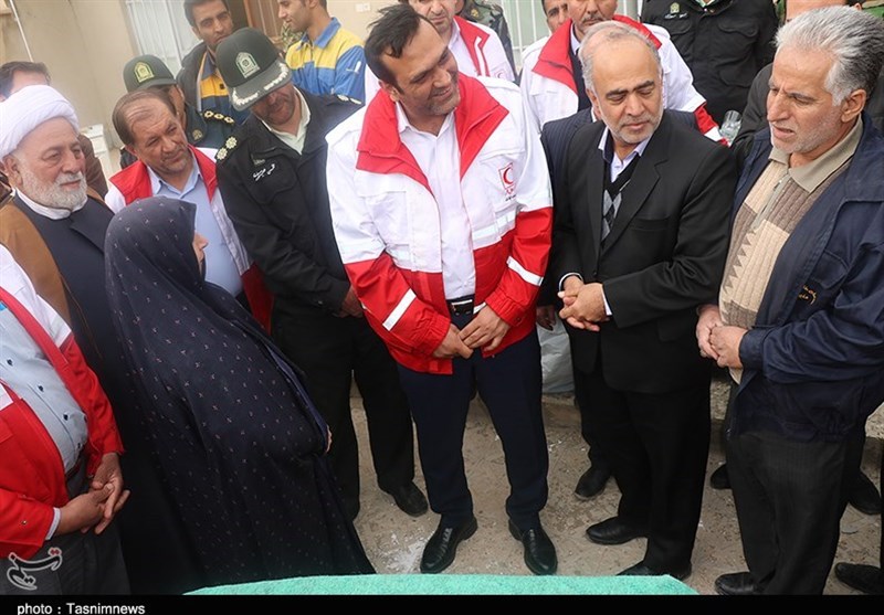ازدید دبیرکل جمعیت هلال احمر کشور از مناطق زلزله زده کوهبنان