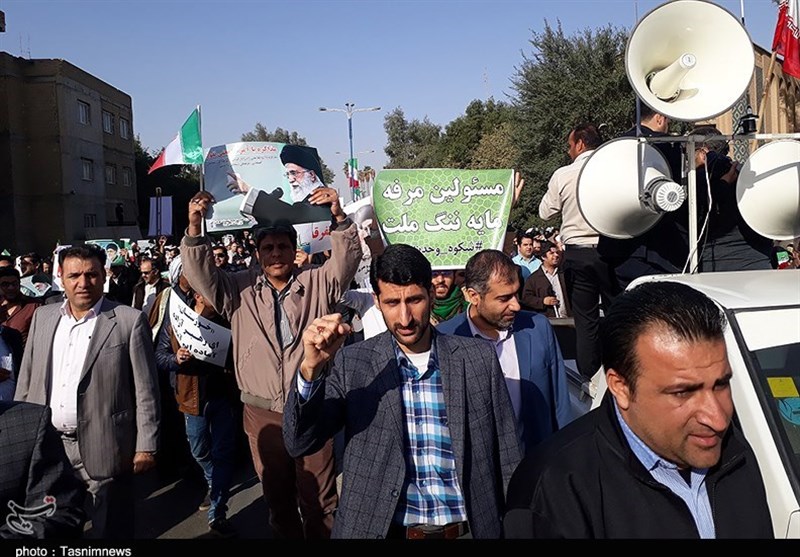 راهپیمایی شکوه وحدت مردم اهواز در 13 دی ماه سال 1396