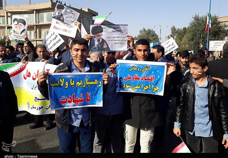 راهپیمایی شکوه وحدت مردم اهواز در 13 دی ماه سال 1396