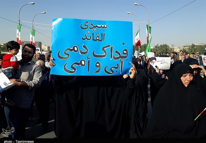 راهپیمایی شکوه وحدت مردم اهواز در 13 دی ماه سال 1396