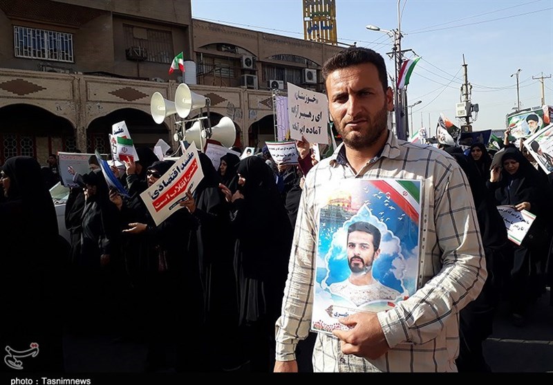 راهپیمایی شکوه وحدت مردم اهواز در 13 دی ماه سال 1396