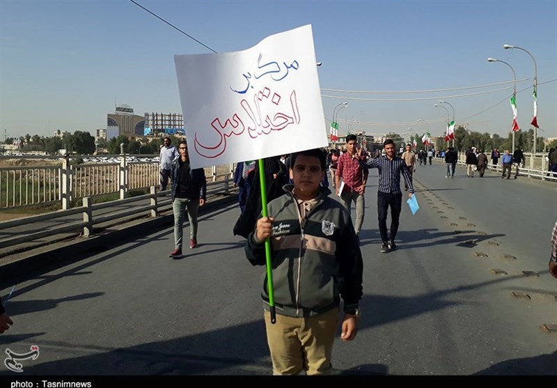 راهپیمایی شکوه وحدت مردم اهواز در 13 دی ماه سال 1396