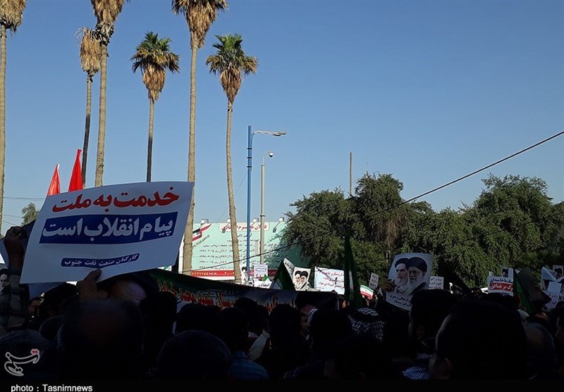 راهپیمایی شکوه وحدت مردم اهواز در 13 دی ماه سال 1396