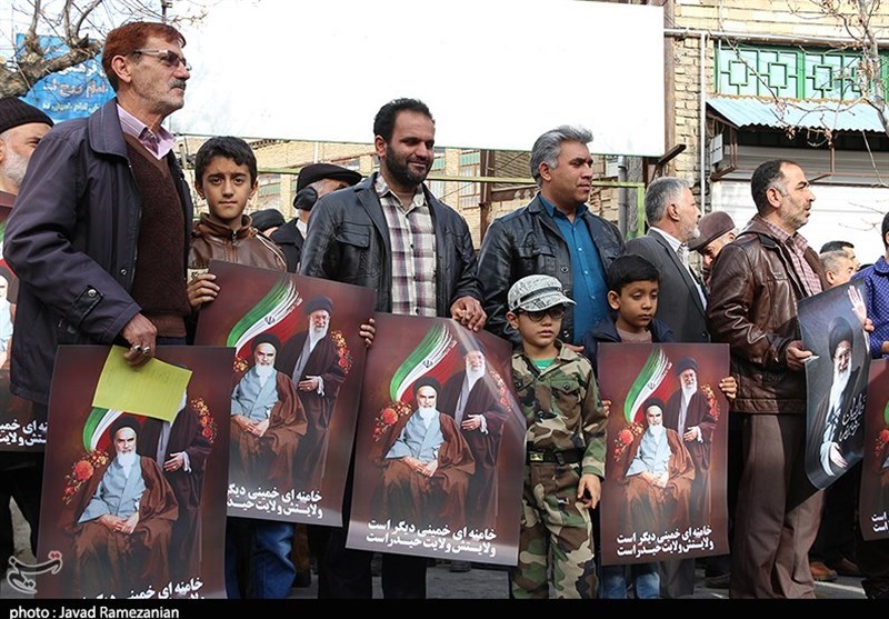 راهپیمایی مردم دامغان در محکومیت اغتشاشات اخیر-15 دی 96