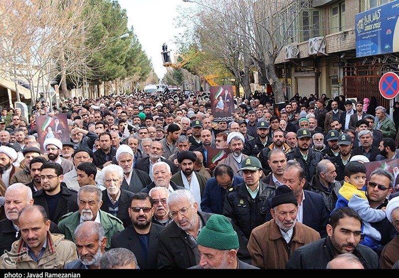 راهپیمایی مردم دامغان در محکومیت اغتشاشات اخیر-15 دی 96