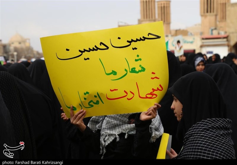 راهپیمایی مردم یزد در محکومیت اغتشاشات اخیر