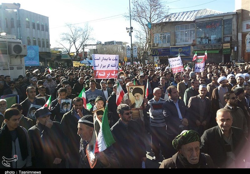 راهپیمایی مردم انقلابی کردستان در محکومیت اغتشاشات اخیر