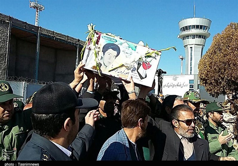 استقبال از پیکر مطهر شهید "محسن گروئیه‌خراسانی" در  کرمان