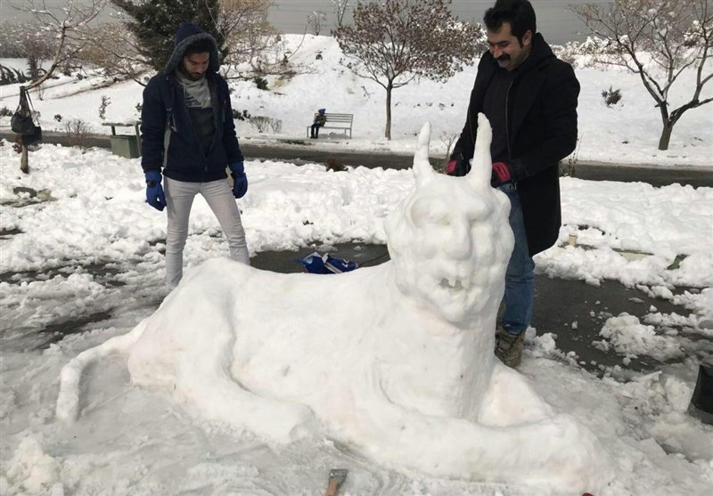 جشنواره مجسمه‌‌های برفی در بوستان پردیسان