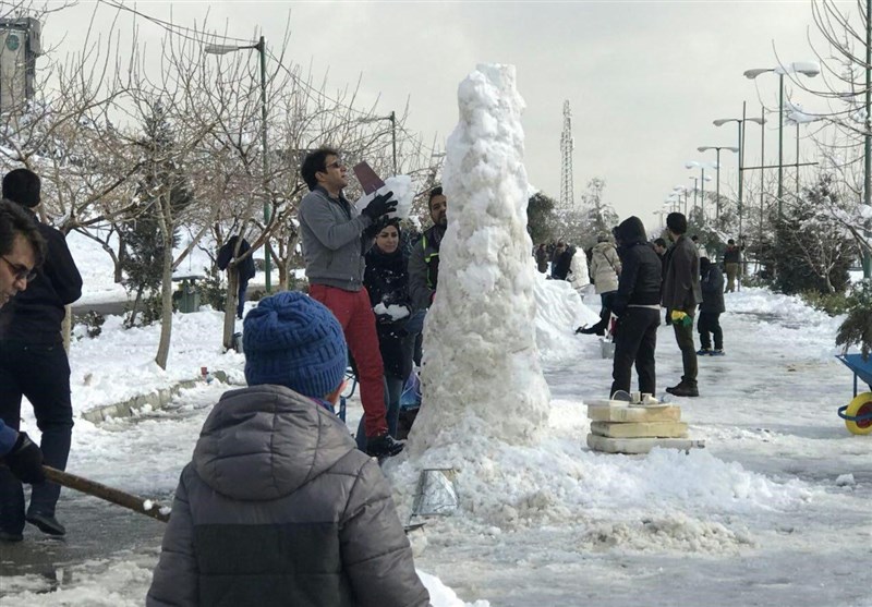 جشنواره مجسمه‌‌های برفی در بوستان پردیسان