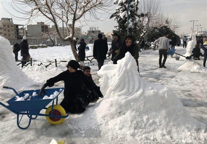 جشنواره مجسمه‌‌های برفی در بوستان پردیسان