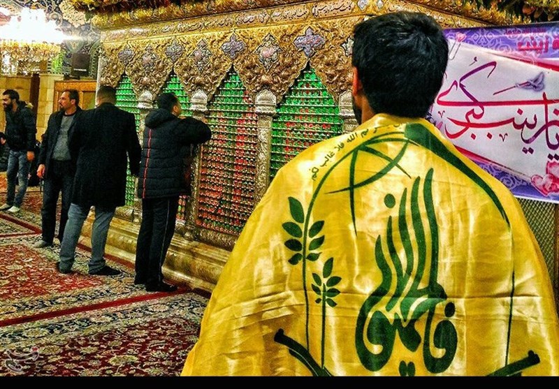 عزاداری رزمندگان فاطمیون در حرم حضرت رقیه(س)+فیلم