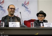 سام ولی‌پور و مهران نائل در نشست خبری فیلم کار کثیف - سی‌وششمین جشنواره فیلم فجر