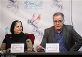 رسول صدرعاملی و فرشته طائرپور در نشست اعلام نامزدهای سی‌وششمین جشنواره فیلم فجر