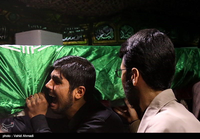 مراسم وداع با پیکر شهید بسیجی آشوب خیابان پاسداران "محمد حسین حدادیان"