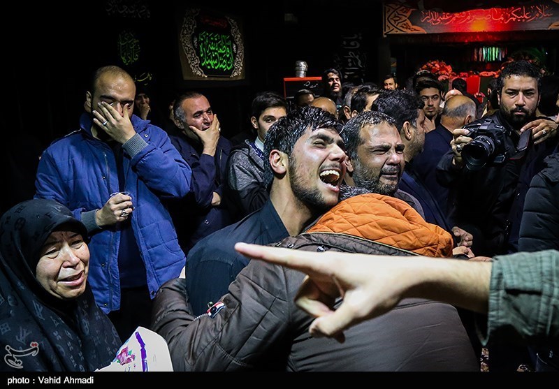 مراسم وداع با پیکر شهید بسیجی آشوب خیابان پاسداران "محمد حسین حدادیان"