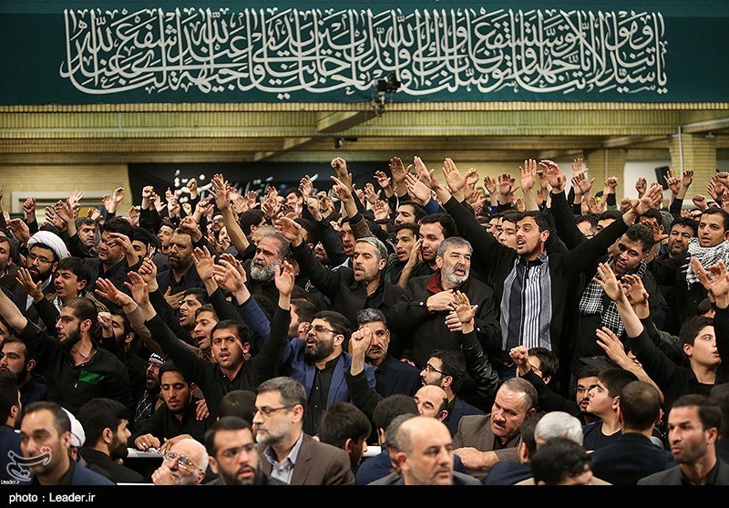مراسم عزاداری شهادت حضرت فاطمه زهرا(س) در حسینیه امام خمینی با حضور رهبر معظم انقلاب